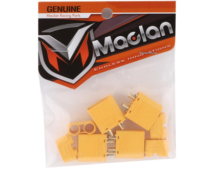 Maclan XT90 Connectors (4 Male) (Yellow)