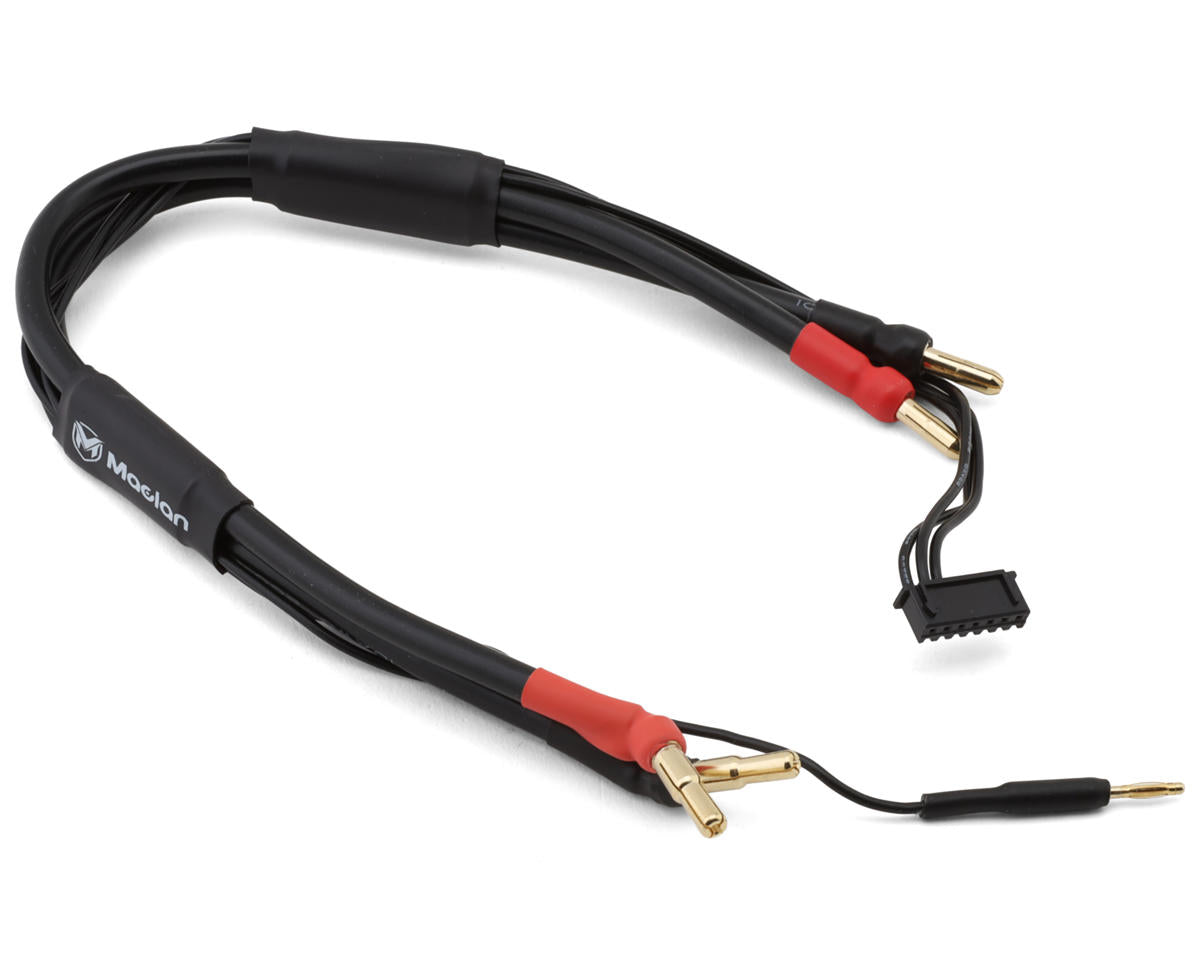 Maclan 2S 4/5mm Bullet Charge Cable w/4mm Bullet Connector (30cm) (10awg)
