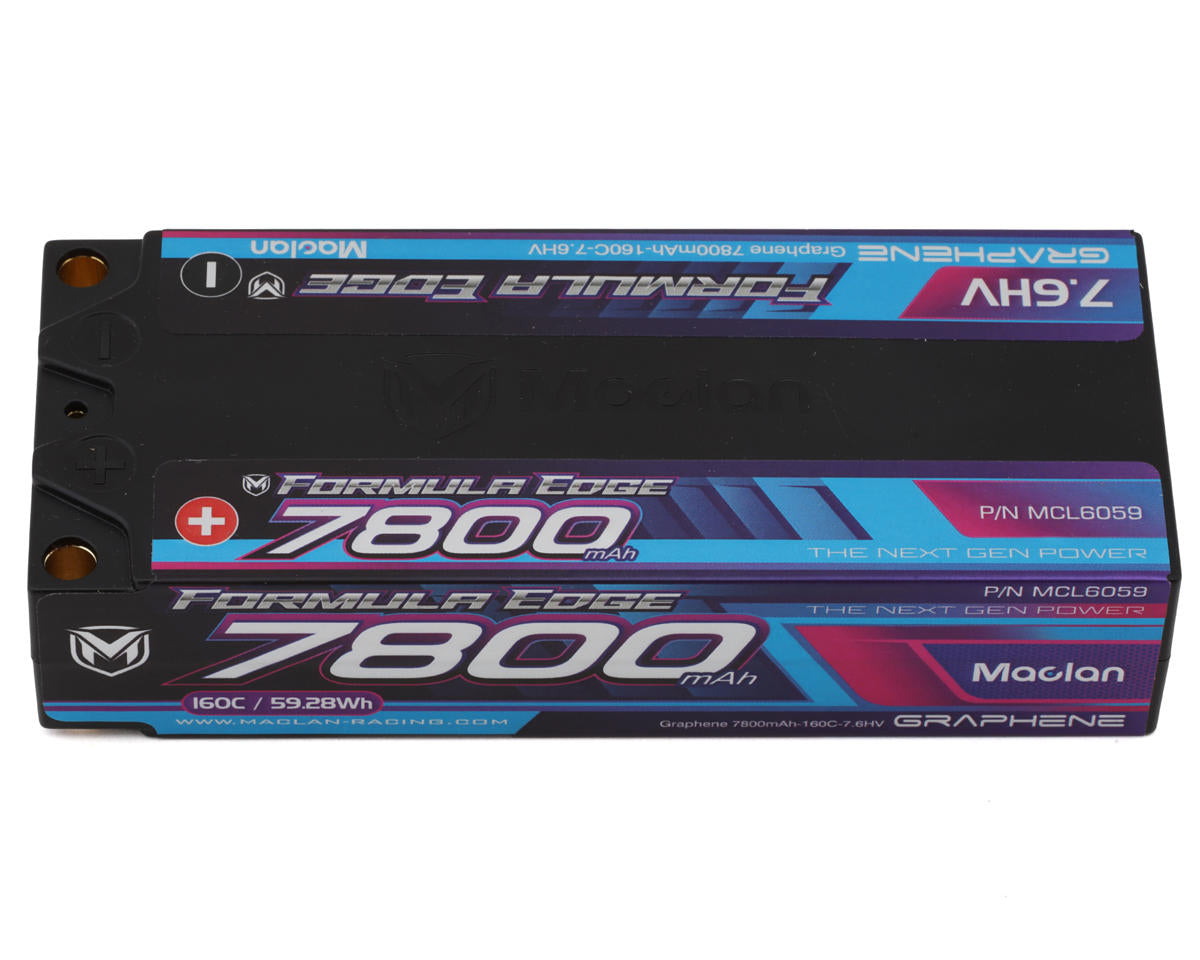 Maclan Formula Edge 2S 160C Mid-Shorty LiHV Battery (7.6V/7800mAh)