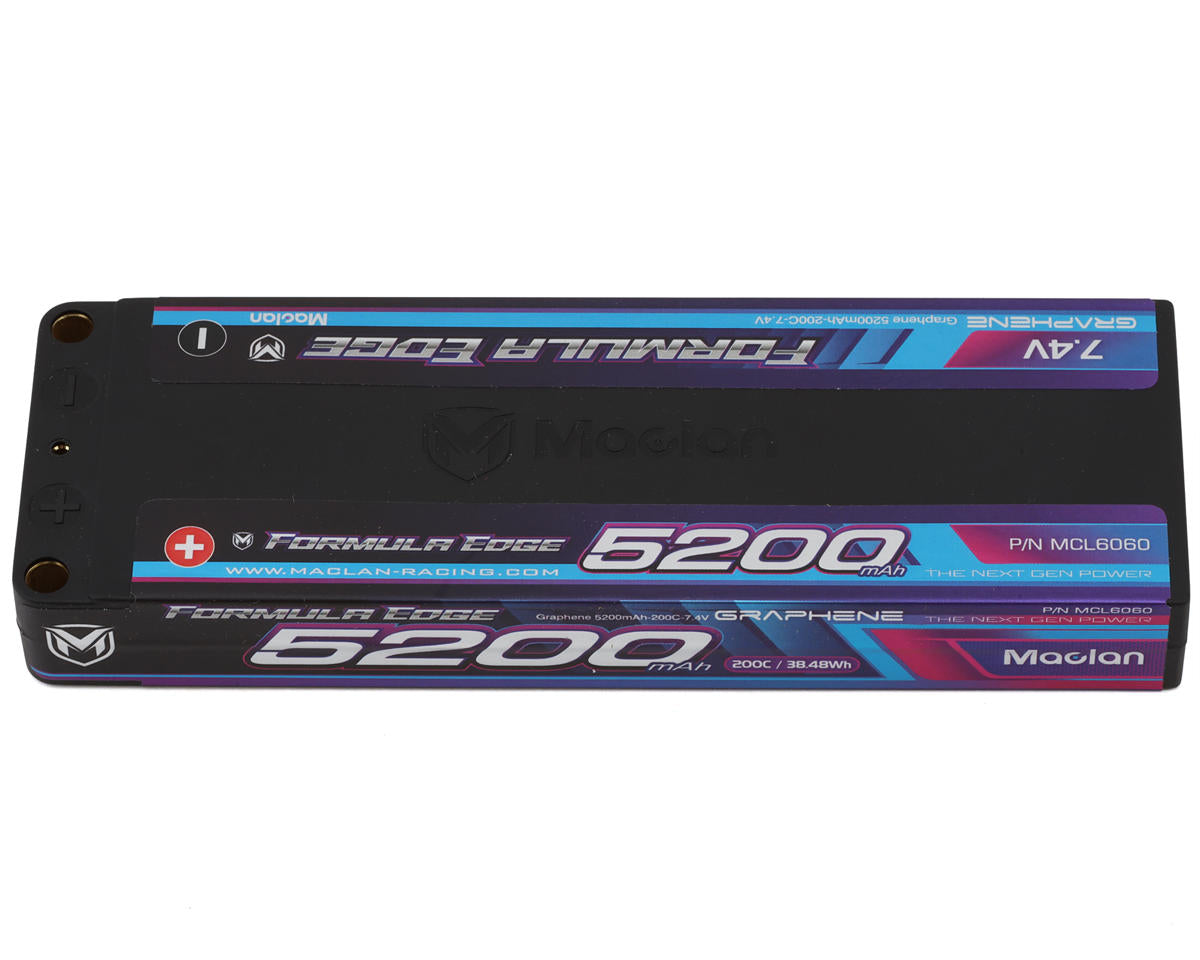 Maclan Formula Edge 2S 200C ULCG Stick LiPo Battery (7.4V/5200mAh)