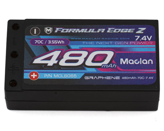 Maclan Formula Edge Z 2S 70C Micro LiPo Battery (7.4V/480mAh)