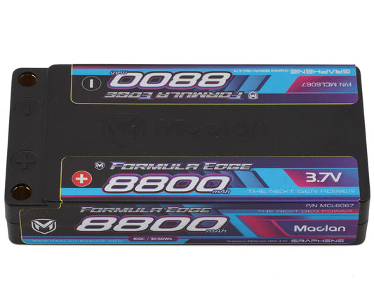 Maclan Formula Edge 1S 160C ULCG Shorty LiPo Battery (3.7V/8800mAh)