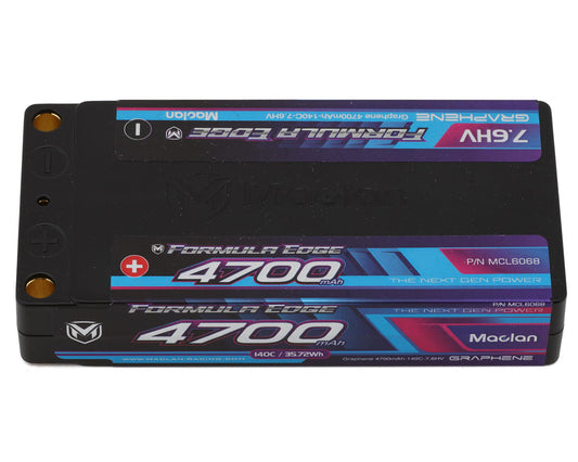 Maclan Formula Edge 2S 140C ULCG Shorty LiHV Battery (7.6V/4700mAh)