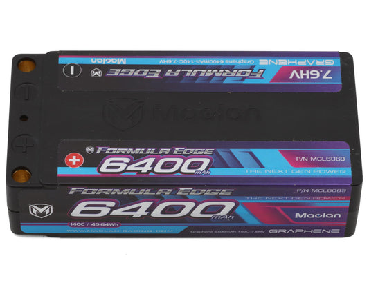 Maclan Formula Edge 2S 140C Shorty LiHV Battery (7.6V/6400mAh)