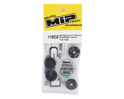 MIP TLR 16mm 6 Hole Bypass1 Shock Piston Set (4)