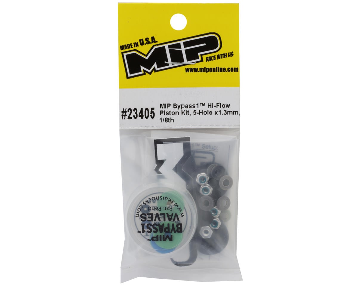 MIP 1/8 Bypass1 Hi-Flow Shock Piston Kit (4) (5-Hole x 1.3mm)