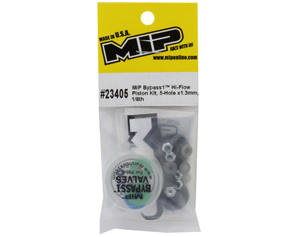 MIP 1/8 Bypass1 Hi-Flow Shock Piston Kit (4) (5-Hole x 1.3mm)