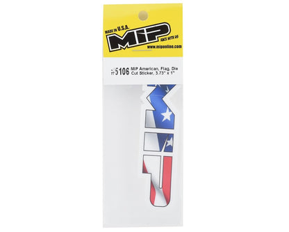 MIP 3.73x1" Die Cut American Flag Vinyl Sticker