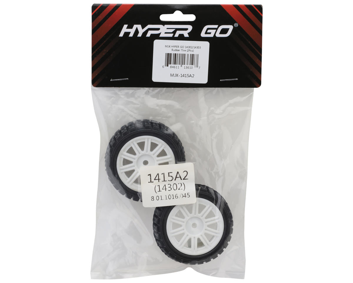 MJX HYPER GO 14302/14303 Pre-Mounted Rally Tires (2)