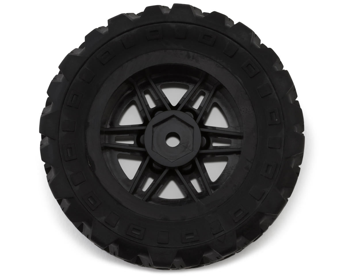 MJX HYPER GO 1.9" Pre-Mounted Off-Road Tires (Black) (2) (Front/Rear)