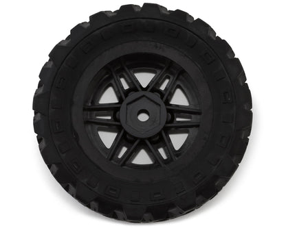 MJX HYPER GO 1.9" Pre-Mounted Off-Road Tires (Black) (2) (Front/Rear)