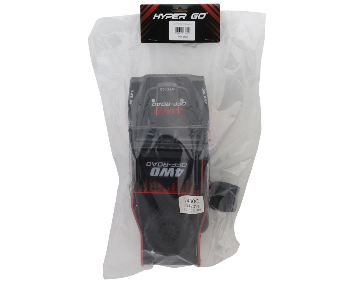 MJX HYPER GO 14209 1/14 Pre-Painted Body (Black/Red)