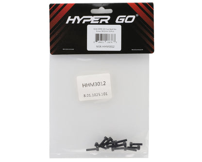 MJX HYPER GO Cap Head Hex Screws (12) (3x12mm)