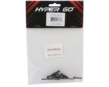 MJX HYPER GO Cap Head Hex Screws (12) (3x16mm)