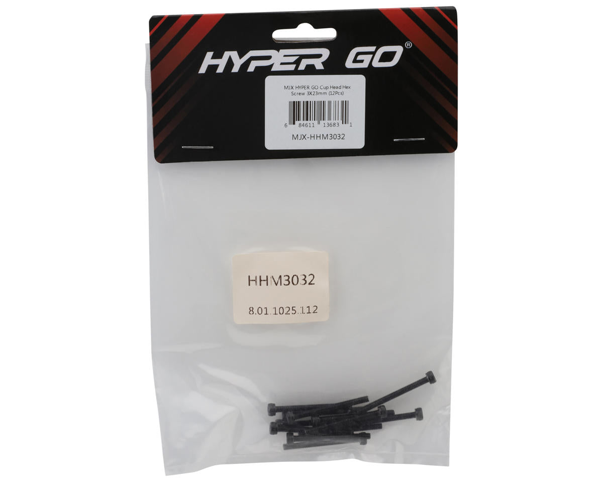 MJX HYPER GO Cap Head Hex Screws (12) (3x23mm)
