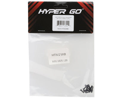 MJX HYPER GO Machined Button Head Hex Screws (12) (2.5x8mm)