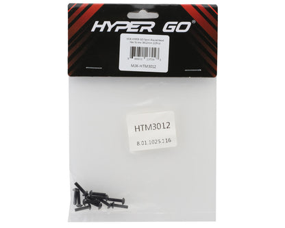 MJX HYPER GO Machined Button Head Hex Screws (12) (3x12mm)