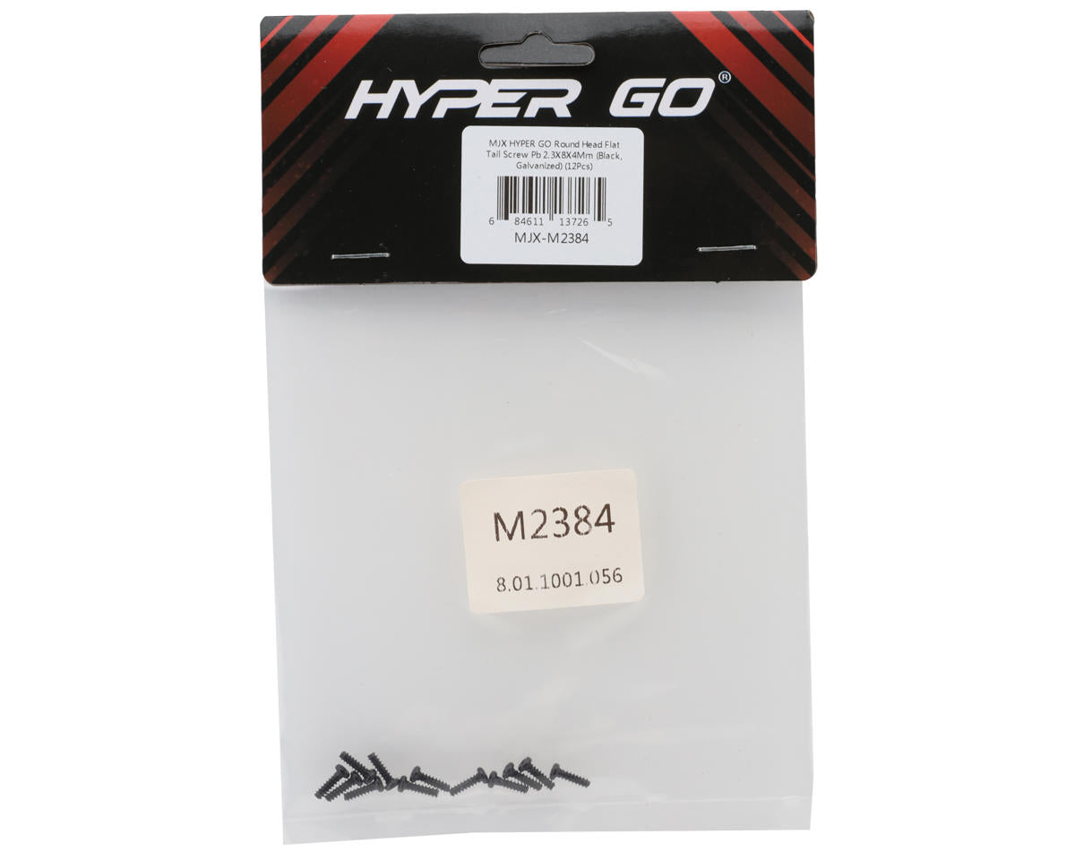 MJX HYPER GO 2.3x8x4mm Self Tapping Button Head Screws (12)