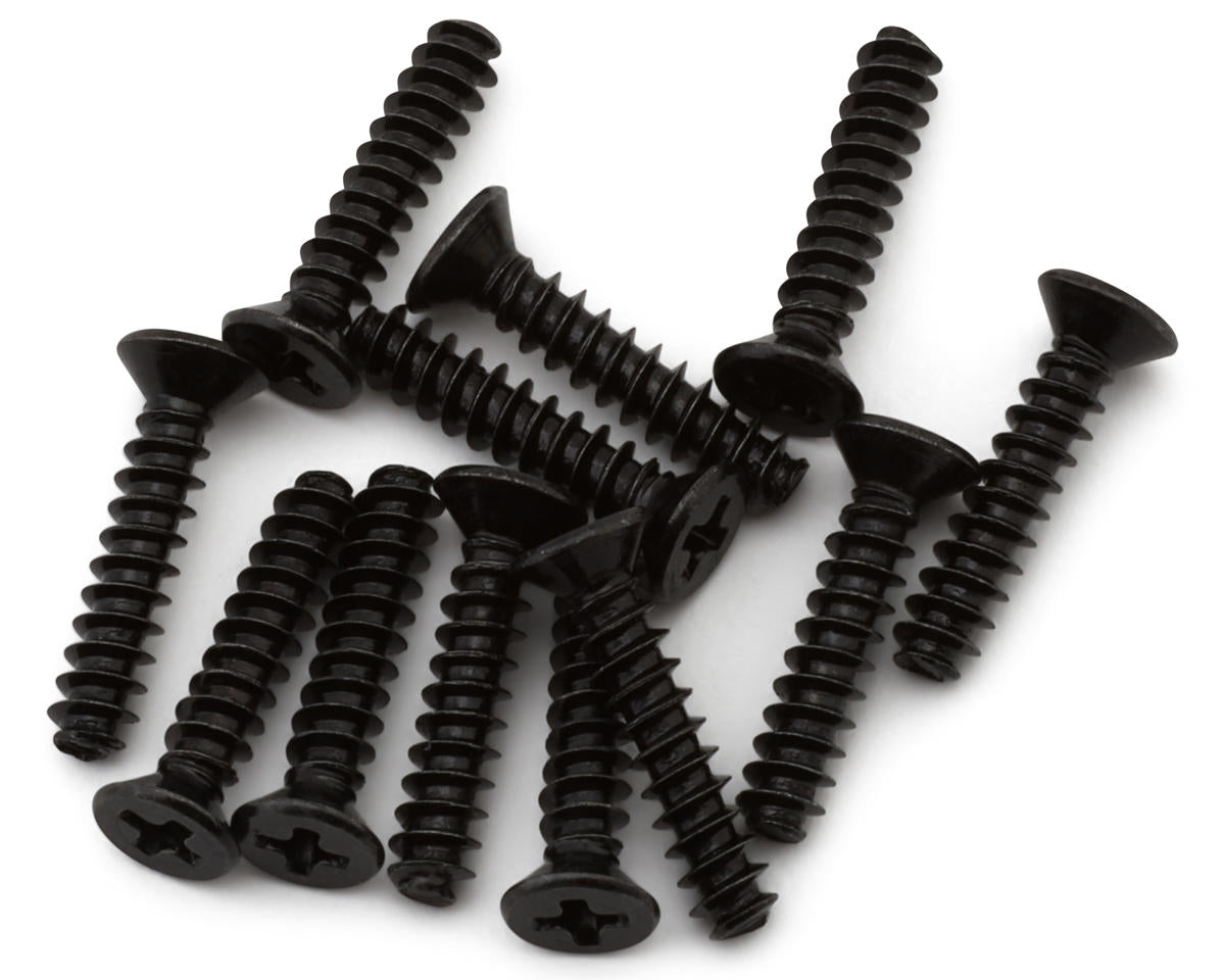 MJX HYPER GO 2.6x12mm Galvanized Flat Head Self-Tapping Philips Screw (12)