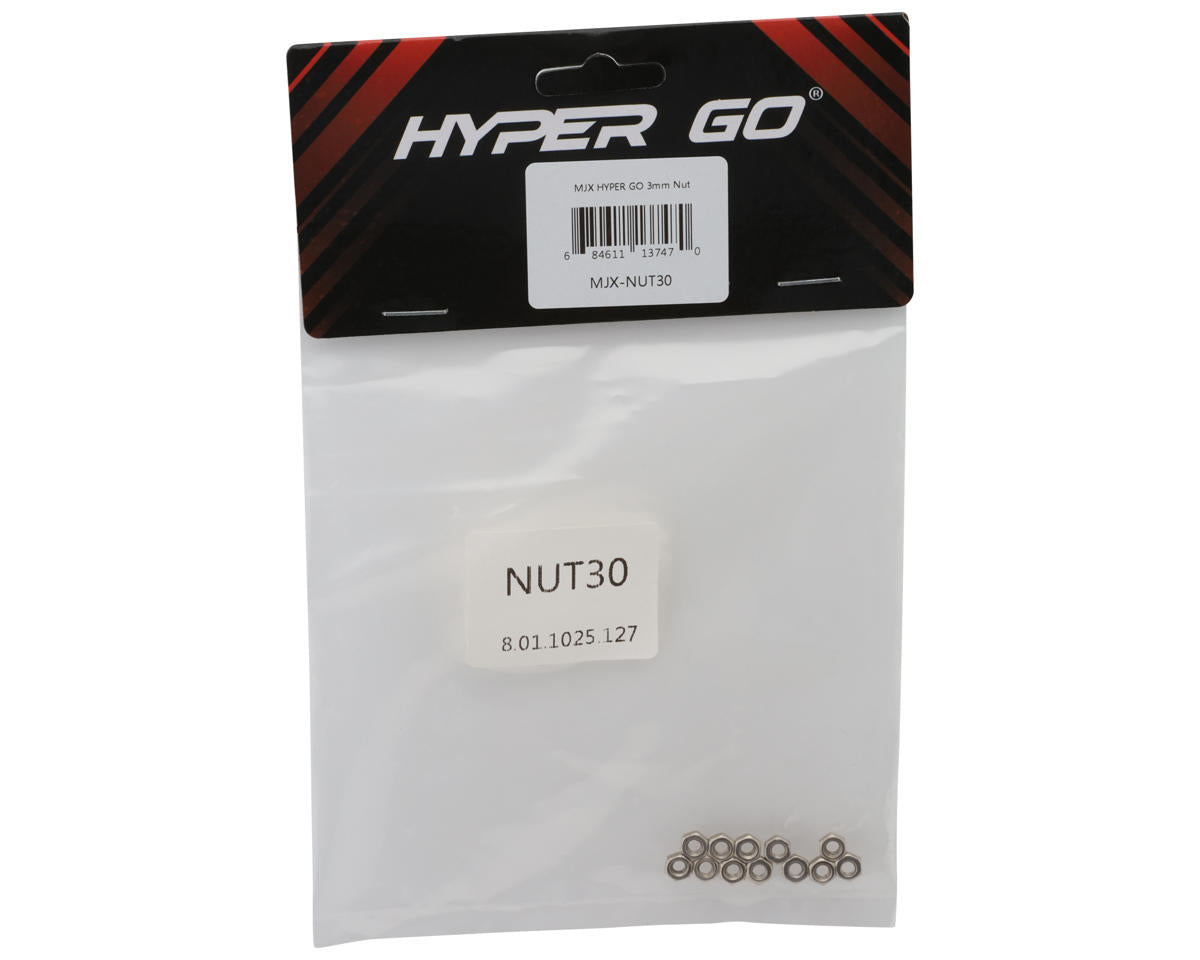 MJX HYPER GO 3mm Metal Nut Set (12)