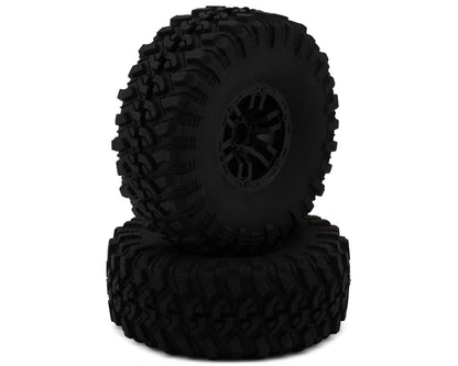 MJX HYPER GO All Rock 2.2" Pre-Mounted Rock Crawler Tires (Black) (2)