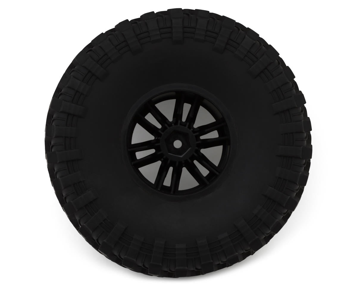 MJX HYPER GO All Rock 2.2" Pre-Mounted Rock Crawler Tires (Black) (2)
