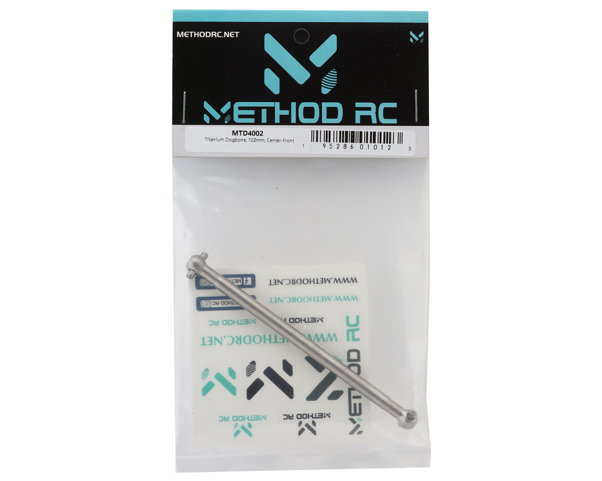 Method RC Titanium 102mm Center-Front Hybrid Driveshaft (Arrma 1/7 On-Road)