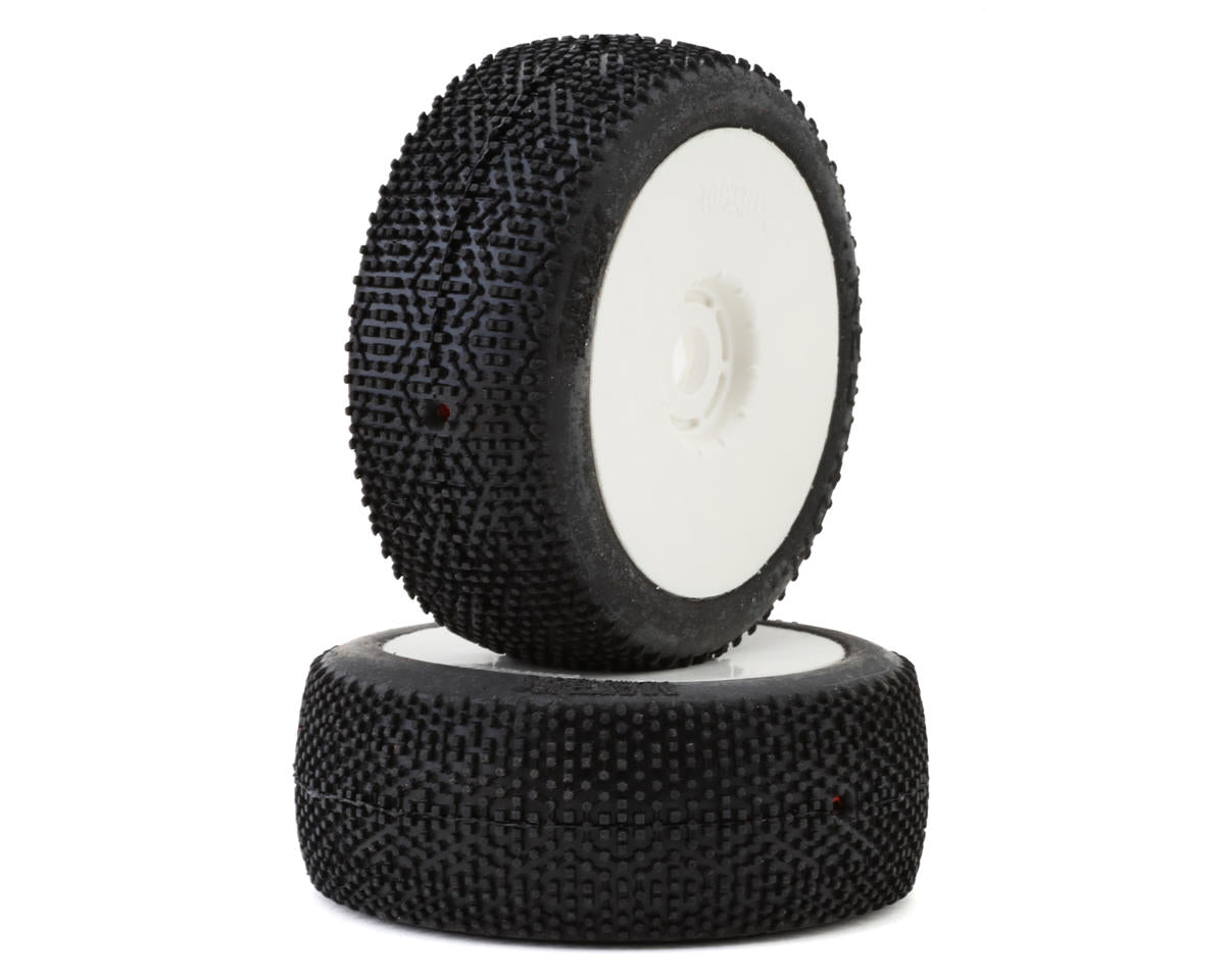 Matrix Neutron 1/8 Off-Road Pre-Mounted Buggy Tires (White) (2) (Hard)