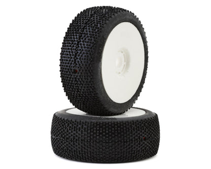 Matrix Neutron 1/8 Off-Road Pre-Mounted Buggy Tires (White) (2) (Soft)