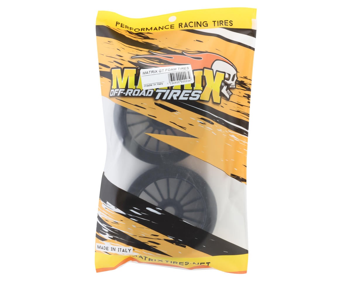 Matrix 1/8 Foam GT On-Road Tires (2) (25 Shore)