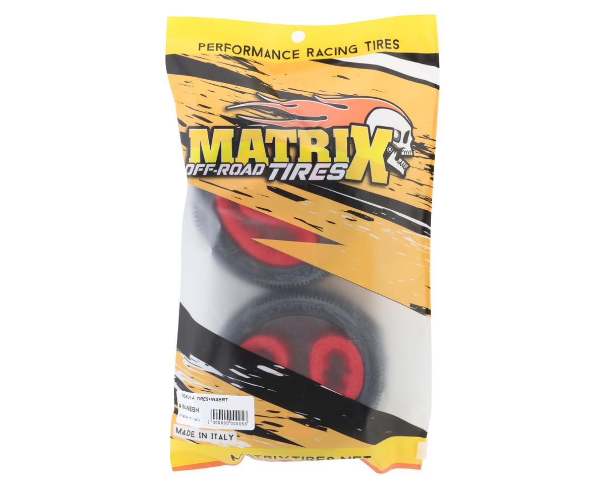 Matrix 1/8 Nebula Off-Road Buggy Tires w/Inserts (2) (Hard)