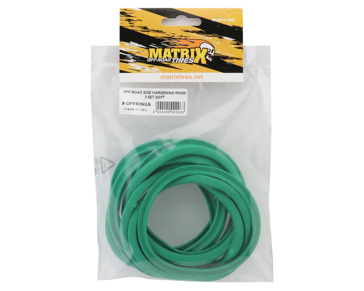 Matrix 1/8 Buggy Tire Side Wall Hardening Rings (12) (Soft)