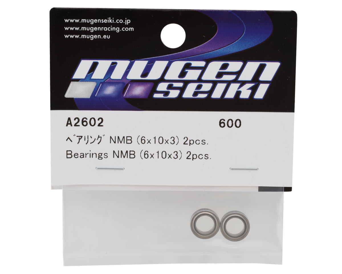 Mugen Seiki 6x10x3mm Metal Shielded NMB Bearings (2)