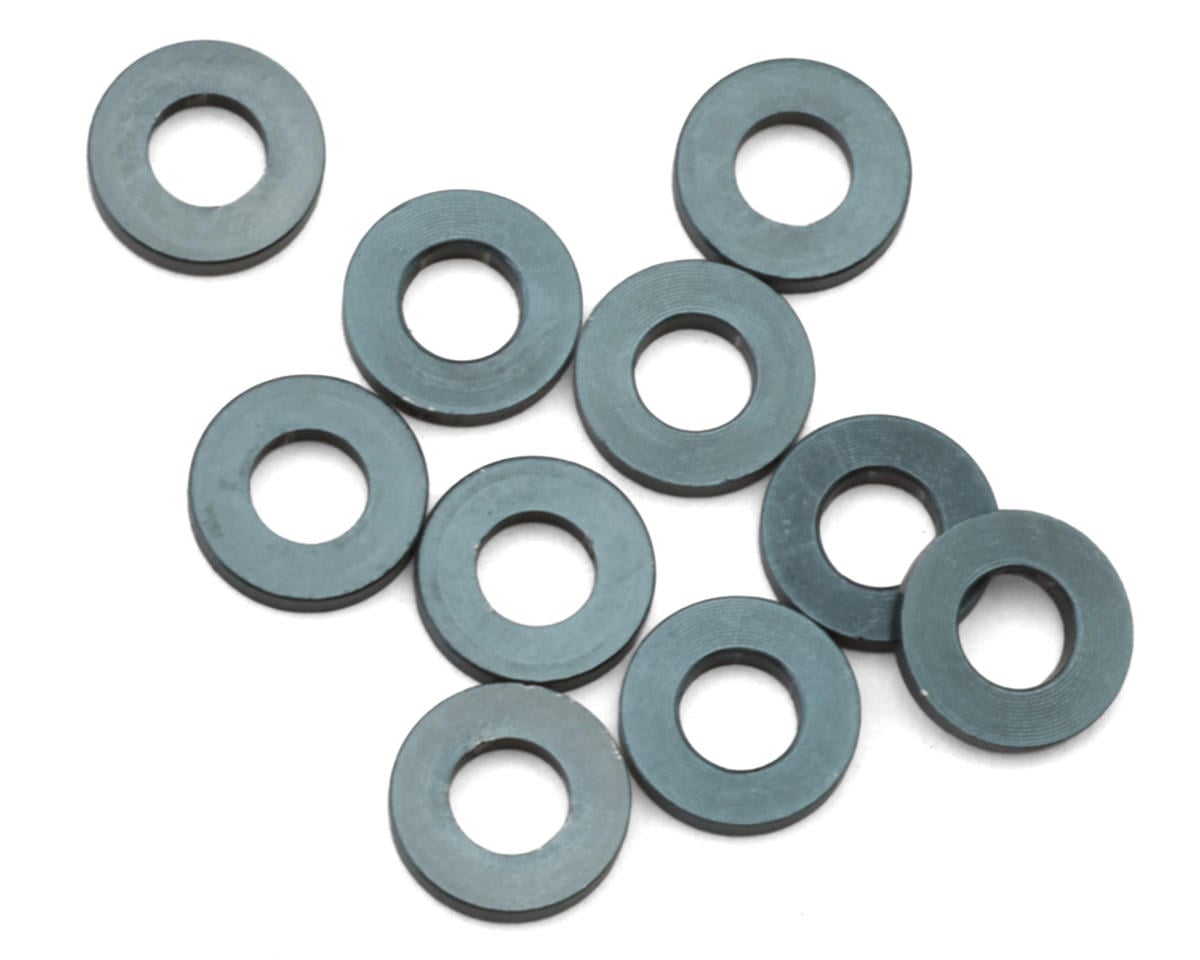 Mugen Seiki 3x6x1mm Aluminum Shims (Grey) (10)