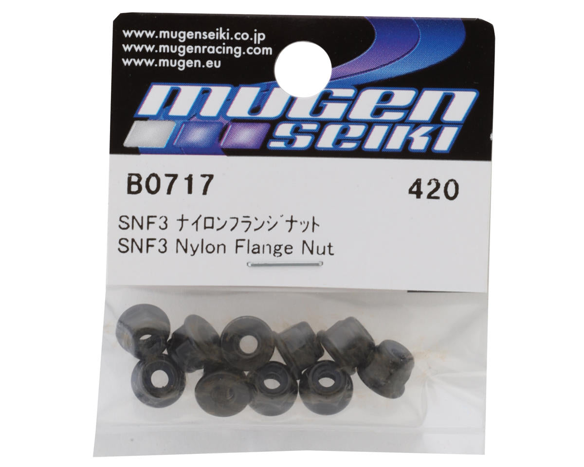 Mugen Seiki 3mm Nylon Flange Nuts (10)