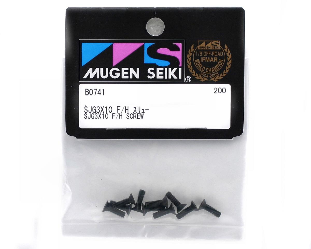 Mugen Seiki 3x10mm SIG Flat Head Screw (10)
