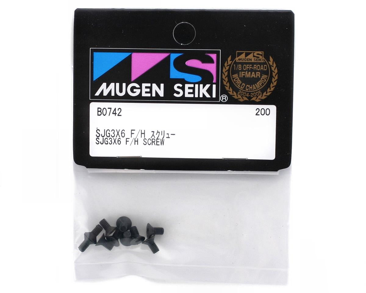 Mugen Seiki 3x6mm Flat Head Screw (10)