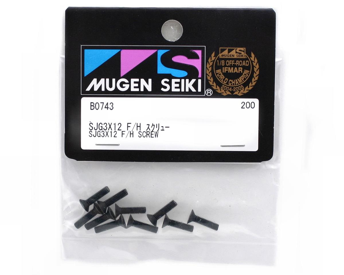 Mugen Seiki 3x12mm SJG Flat Head Screw (10)