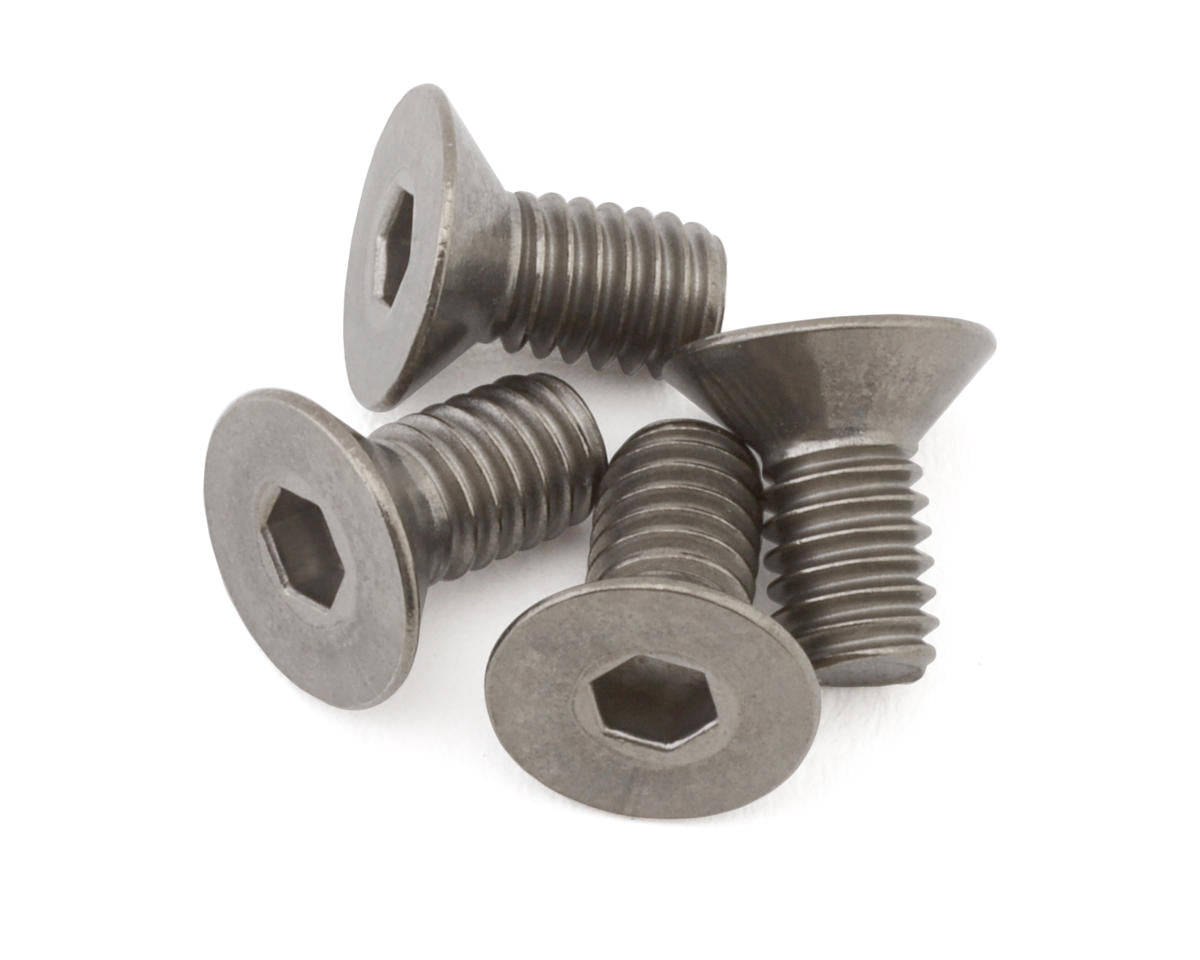 Mugen Seiki SJG Titanium Flat Head Screw Set (4x8mm)