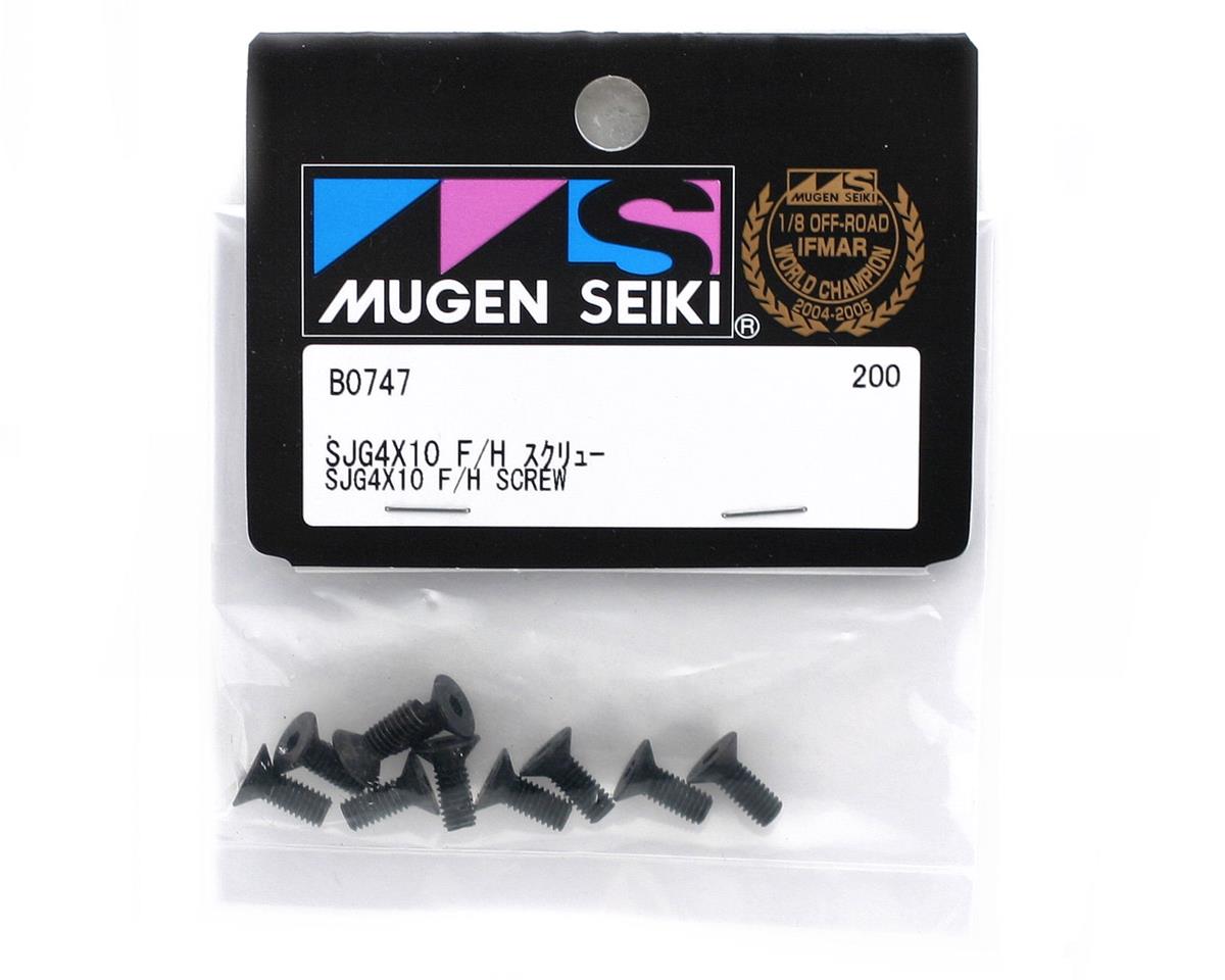 Mugen Seiki 4x10mm SJG Flat Head Screw (10)