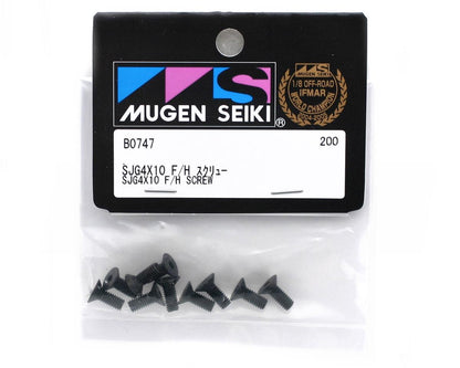 Mugen Seiki 4x10mm SJG Flat Head Screw (10)