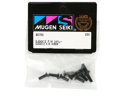 Mugen Seiki SJG 4x12 Flat Head Screws (10)