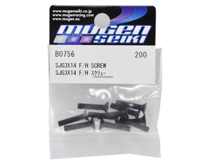 Mugen Seiki 3x14mm SJG Flat Head Screw (10)