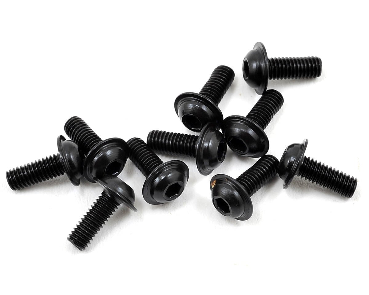 Mugen Seiki 3x8mm SJG Flanged Button Head Hex Screw (10)