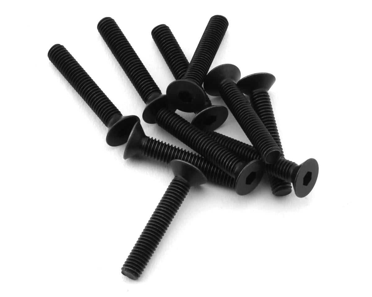 Mugen Seiki 3x18mm Flat Head Screws (10)