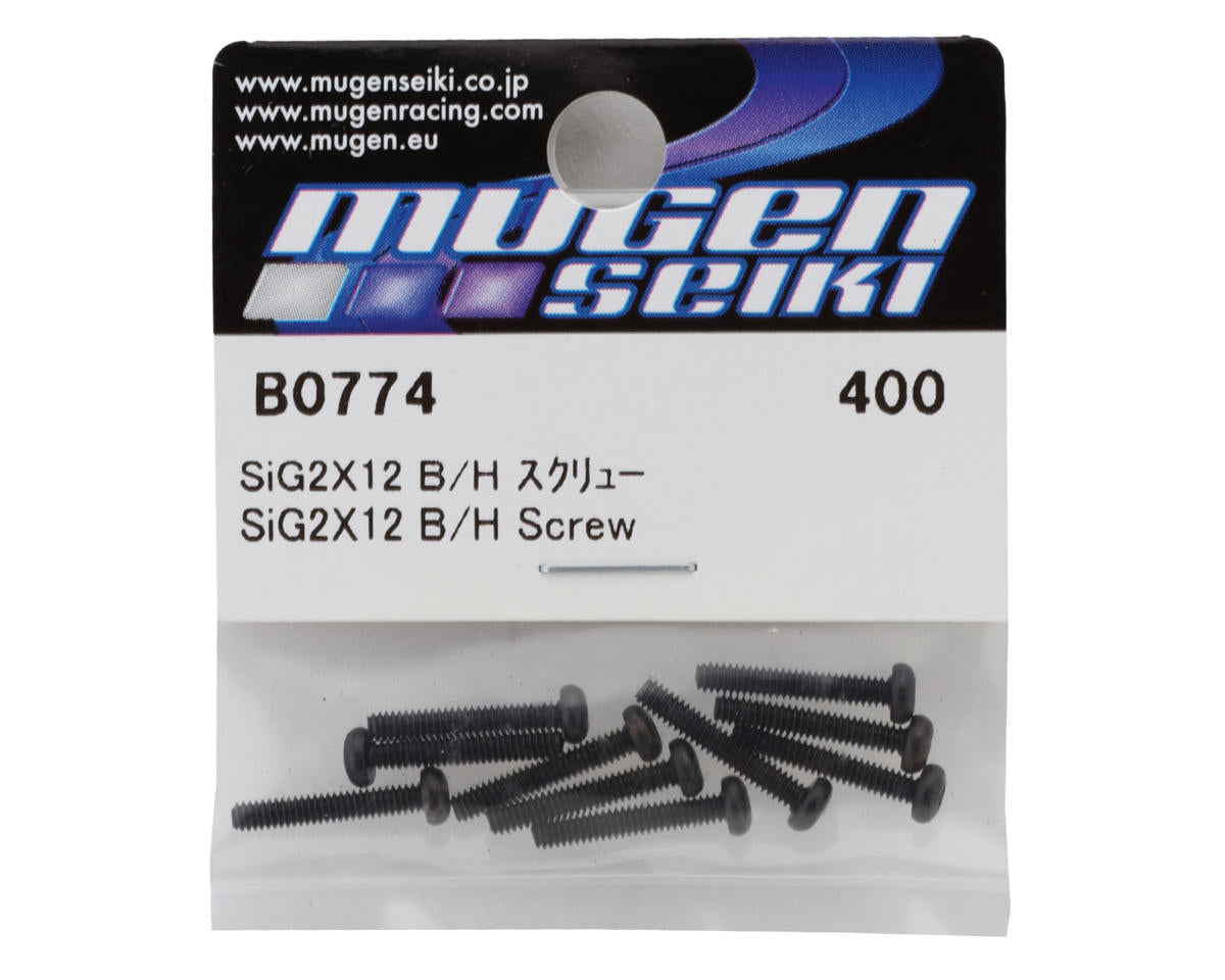 Mugen Seiki 2x12mm Button Head Hex Screw (10)
