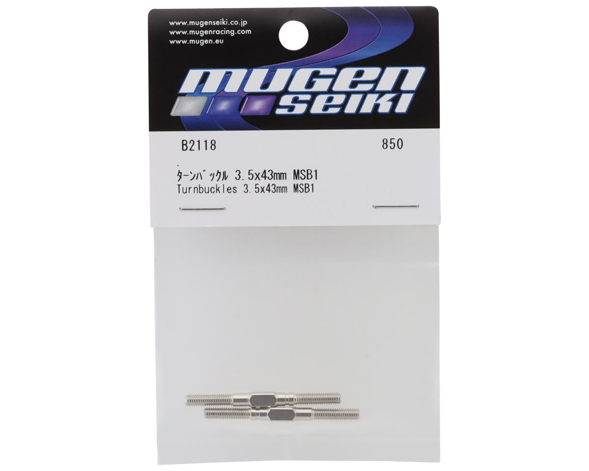 Mugen Seiki MSB1 3.5x43mm Turnbuckles (2)