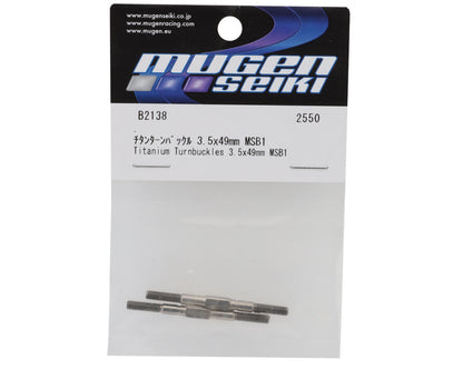 Mugen Seiki 3.5x49mm Titanium Turnbuckles (2)