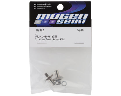 Mugen Seiki MSB1 1/10 2WD Buggy Titanium Front Axles (2)