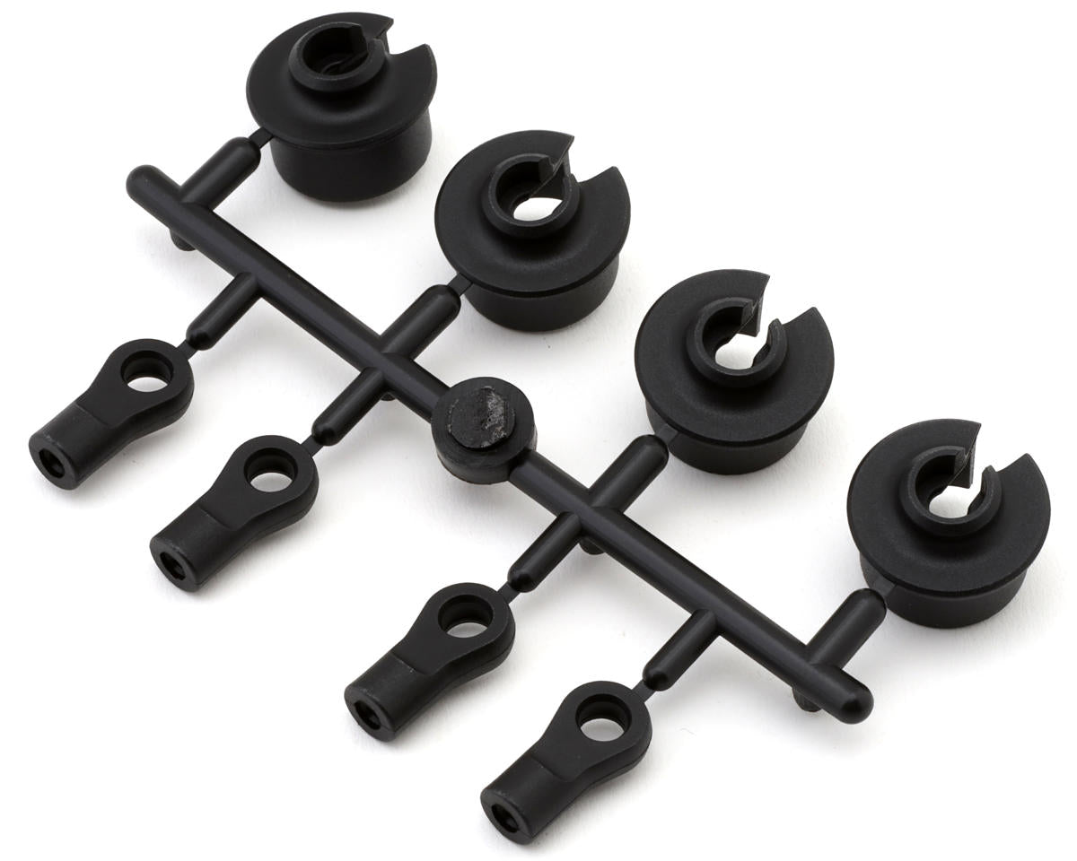 Mugen Seiki MBX8 Damper Rod Ends & Spring Retainers Set